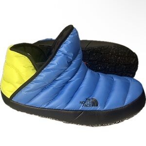 🆕The North Face Sz 9 Men's ThermoBall Traction Bootie in Blue/Florescent Yellow